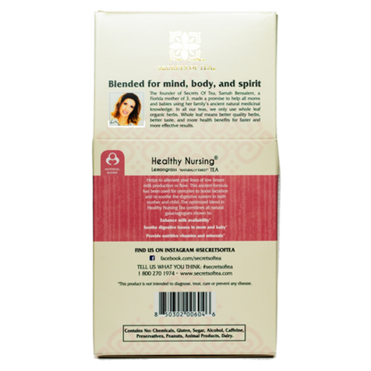 Healthy Nursing Lemongrass Lactation Tea-USDA Organic & Caffeine Free-